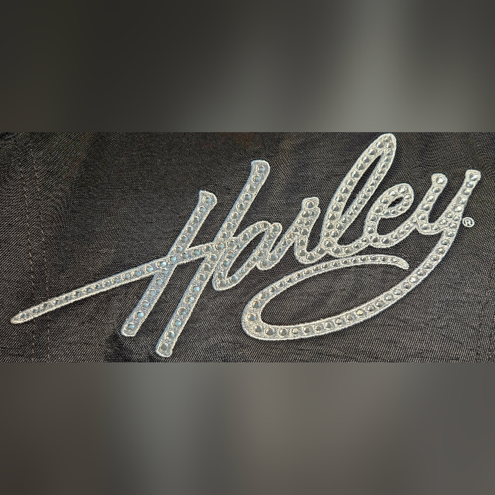 Harley-Davidson Nylon Jacket with Rhinestone Logo. - Picture 3 of 15